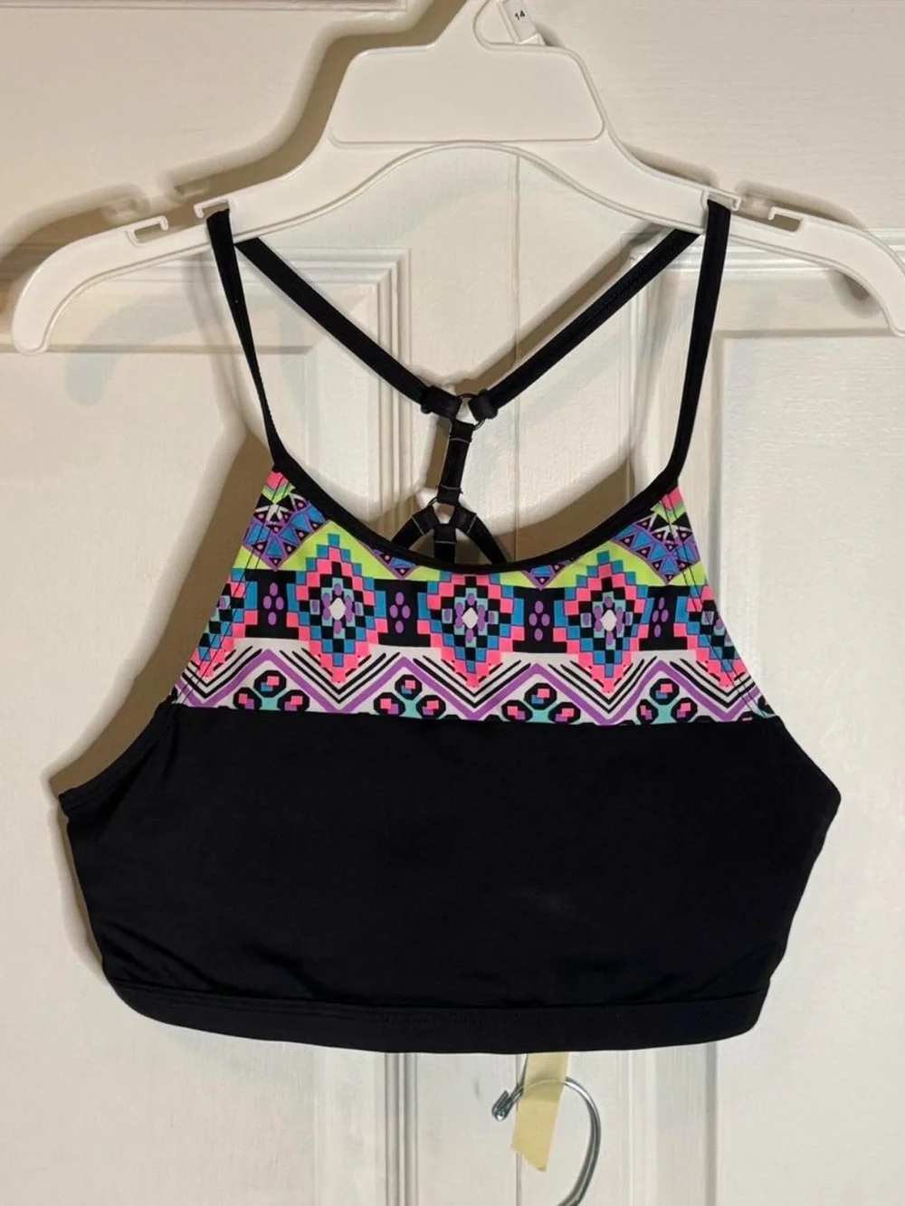 Justice Black Bikini Bottoms with Pink Tag